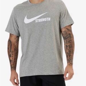 NWT Nike Strength Men’s Gray Short Sleeve Dri-Fit T-Shirt~Large~Nike Tee~$30